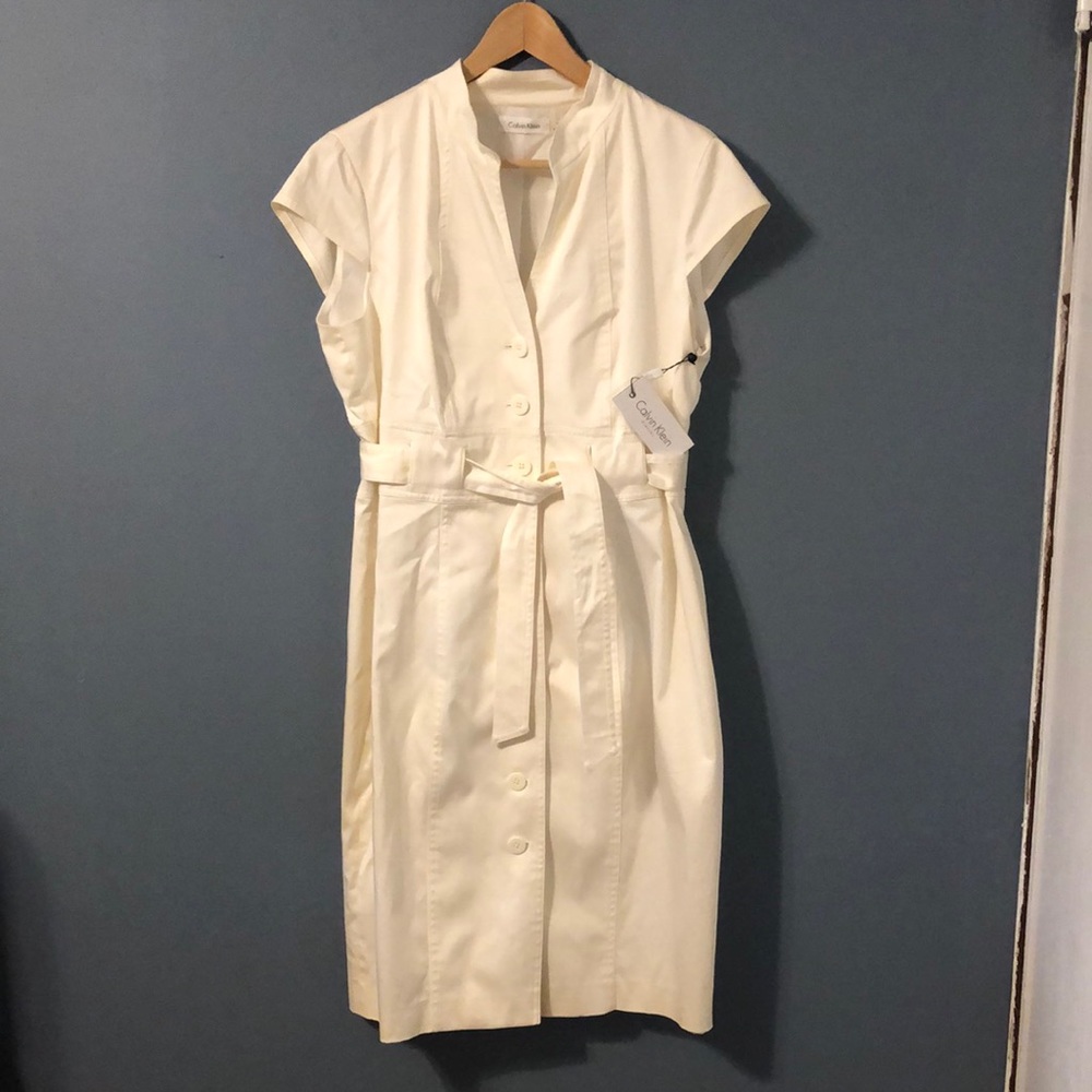 NWT Calvin Klein Button Up Dress Size 12